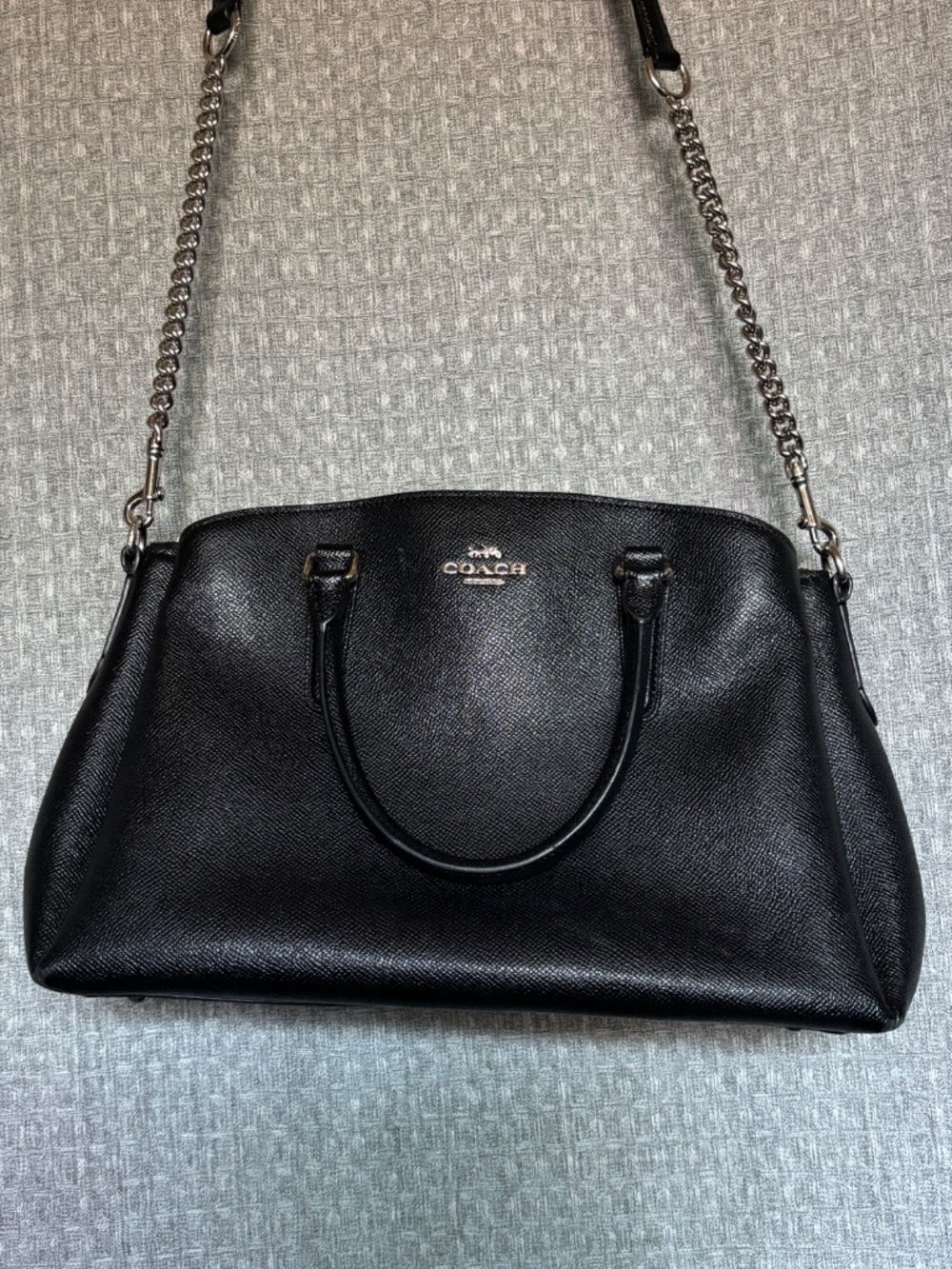 Coach F28978 Sage Carryall Saffiano Leather Satchel Crossbody Purse - Picture 3 of 8
